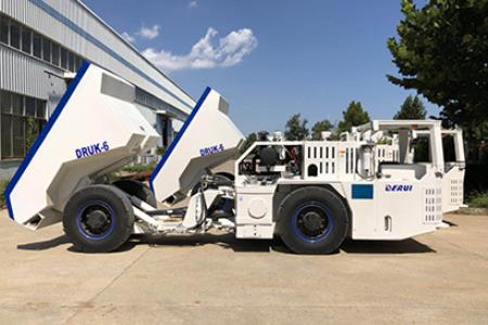 Dump Truck Unloading Loader